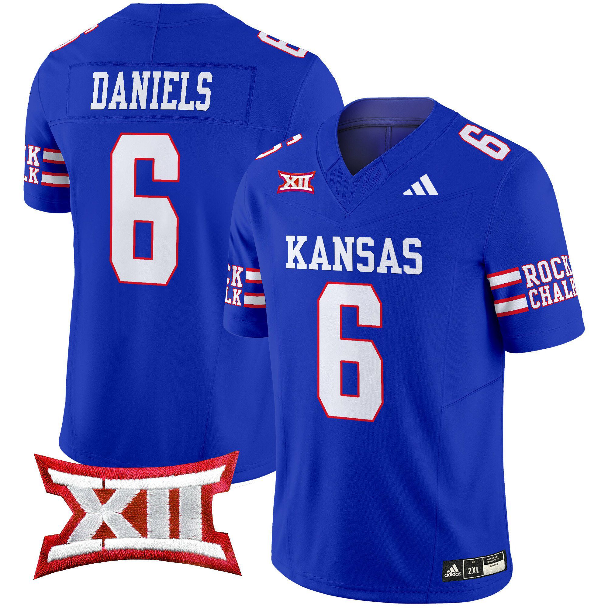 Men Kansas Jayhawks #6 Daniels Blue 2024 Vapor Limited NCAA Jersey->indianapolis colts->NFL Jersey